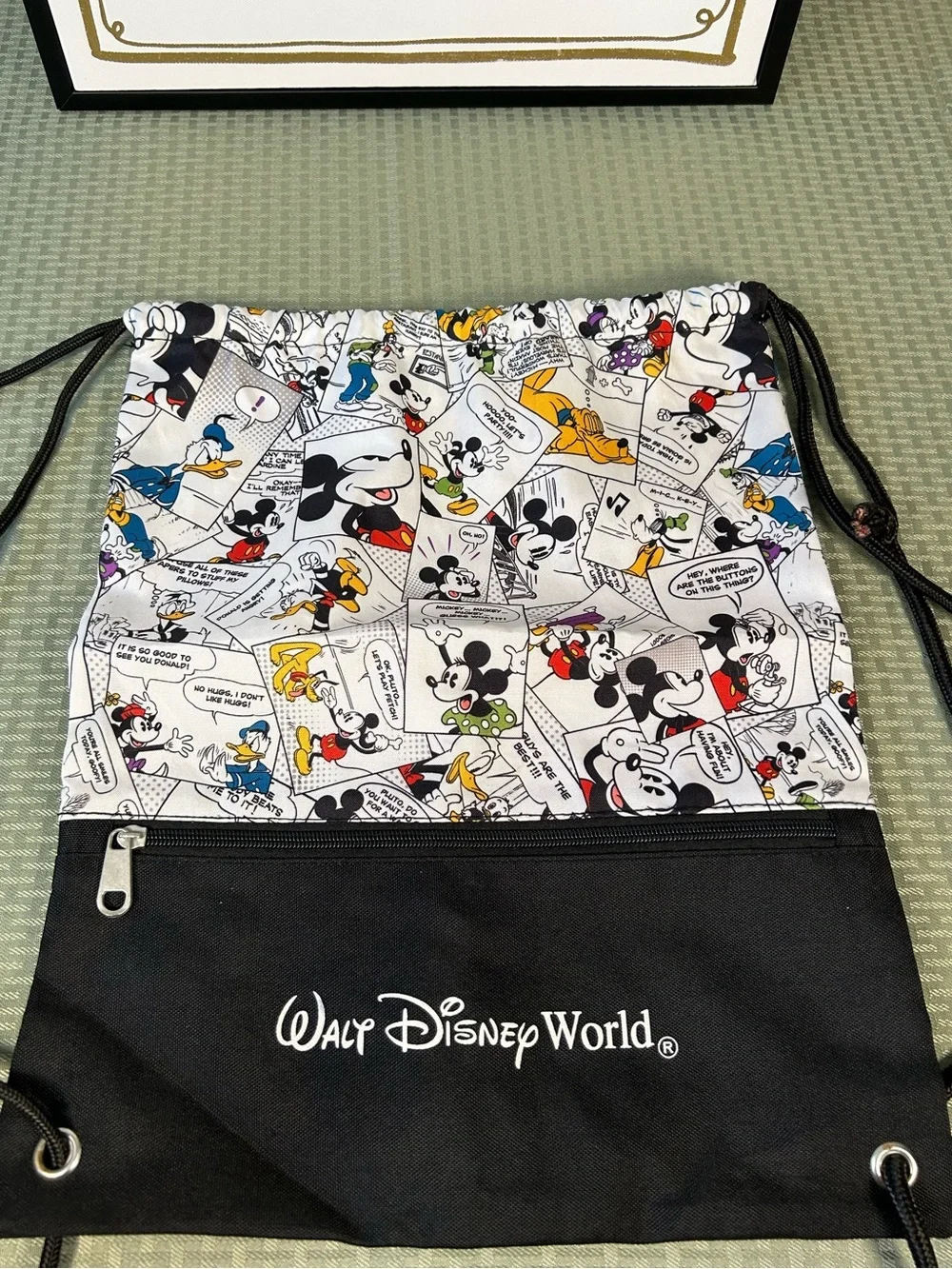 Disney Comic Drawstring Backpack-NWOT 😍❤️‍🔥